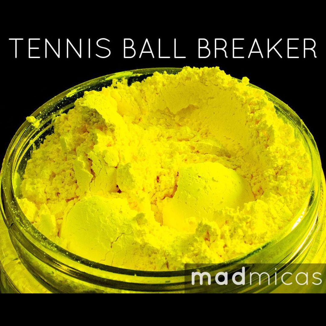 Quebra-bola de tênis pigmento amarelo neon